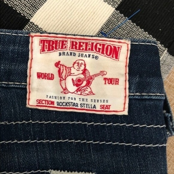 True Religion Dark Wash Skinny Jeans Size 26 - Picture 5 of 8